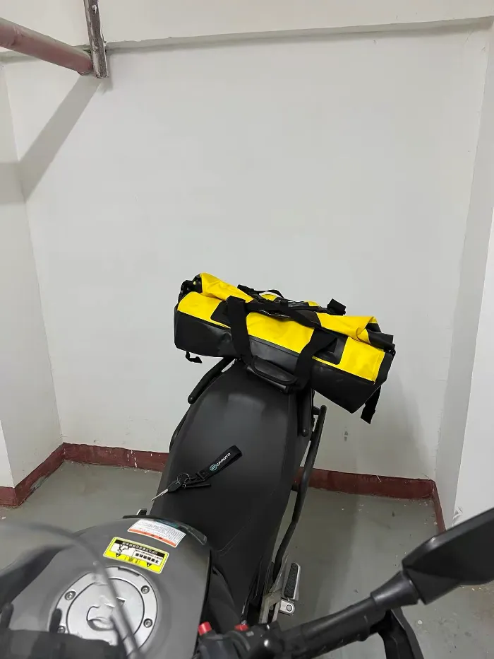 Quam sarcinas portare in motorcycle Sine Rack