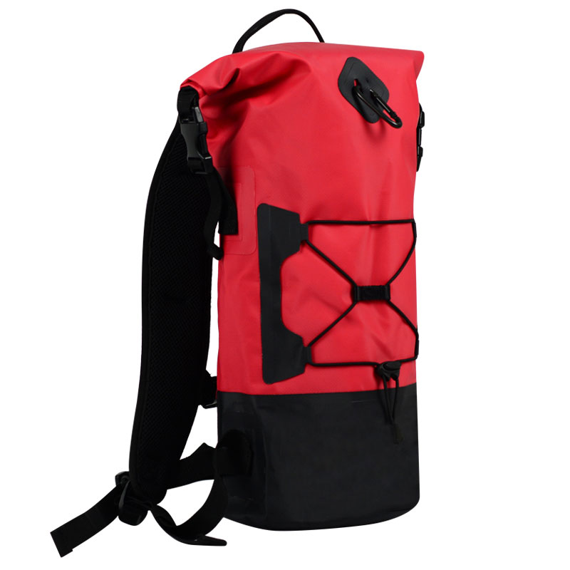 Waterproof siccum sacculum dorsuali pro kayaking